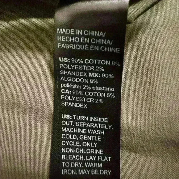 White House Black Market Snap Front Peplum Olive Green  Jacket Size 4 - Picture 13 of 13